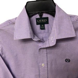 LAUREN RALPH LAUREN LONG SLEEVE BOYS SHIRT SZ 18